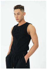 Men's Slim Fit Ribbed Athletic Tank
