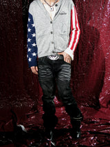 Black Heavy Wash Curved Whisker Jeans