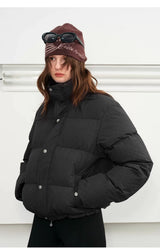 Men's Embossed Stand Collar Down Jacket