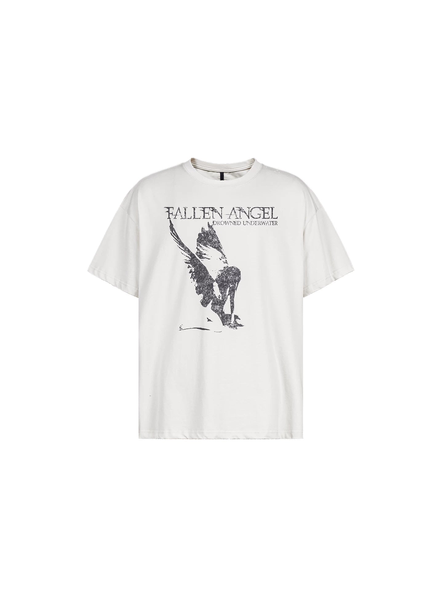 Distressed Fallen Angel Printed Vintage Tee