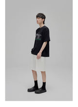 Illustrated Print Crew Neck Tee