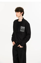 Fair Isle Layered Henley Shirt