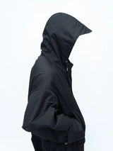 Hooded Long Water-resistant Waist-cinched Trench Coat