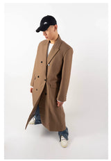 Men's Oversized Two-tone Windproof Trench Coat