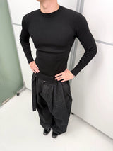 Lightweight Ribbed Knit Long Sleeve