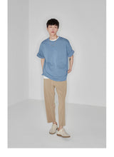 Drapey Stretchy Elastic Waist Cropped Pants
