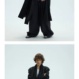 Thick Multi-Wear Hooded Scarf Blazer Coat