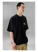 Oversized Heavyweight Printed Embroidered Tee