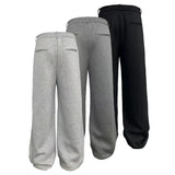 Flared Space Cotton Sweatpants With Pockets