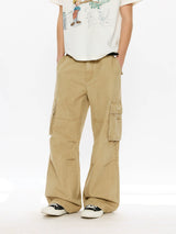 Men's Loose Brushed Cotton Cargo Pants
