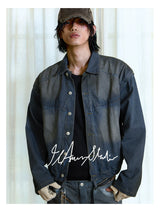 Frosted Washed Denim Jacket