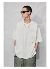 Double Pocket Split Hem Loose Tee
