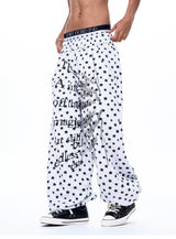 Men's Star Polka Dot Print Joggers