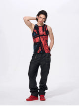 Men's Union Jack Print Cotton Tank