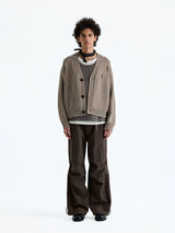 Drawstring Waist Nylon Cotton Parachute Pants