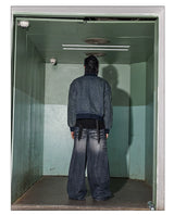 American Vintage Washed Distressed Baggy Jeans