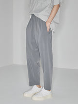 Drapey Stretchy Elastic Waist Cropped Pants
