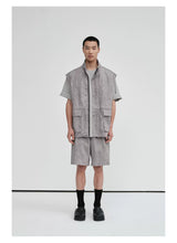 Crew Neck Raw Hem Short-Sleeve Tees