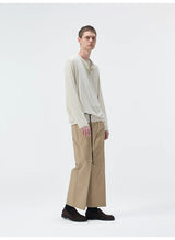 Long Sleeve Linen Tencel Blend Tees