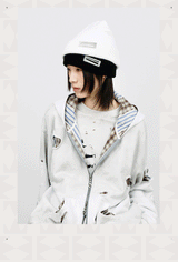 Thick Beanie With Hand-sewn Metal Plaque