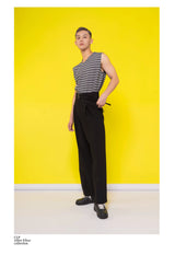 Double Belt Metal Buckle Casual Pants