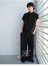 Straight Leg Side Pocket Dress Trousers