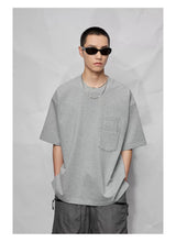 Double Pocket Split Hem Loose Tee