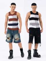 Men's Breathable Colorblock Mesh Knit Vest