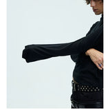 Slim Fit Two-Color Long Base Tees