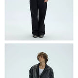 Cropped Loose Red Lined Puffer Coat