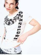 Men's Slim Skull Print Tee