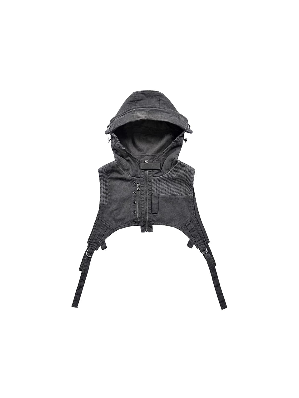 Distressed Patchwork Heavyweight Scavenger Vest