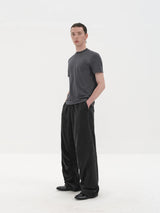Sand Washed Pleated Tencel Pants