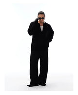 Men's Mohair Henley Sweater