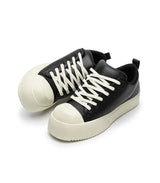 Leather Platform Casual Sneakers