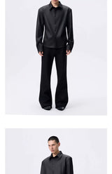 Detachable Padded Long Sleeve Crop Shirt