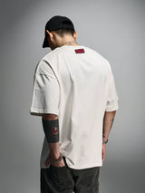Loose Ivory Printed Short Sleeve Tee