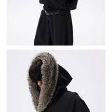 Waterproof Detachable Fox Fur Padded Coat
