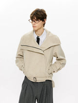 50% Merino Wool Set-Shoulder Zip Jacket