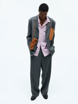 Casual Square Neck Cotton Blend Shirt