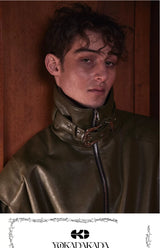 Loose Riveted Punk Leather Jacket