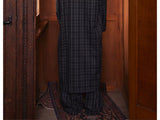 Lightweight Plaid Hooded Robe Set