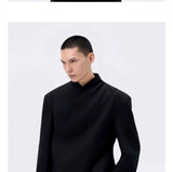 Cropped Deconstructed Waist-cinched Stand Collar Jacket
