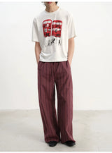 Red Bus Print Short Sleeve Tee