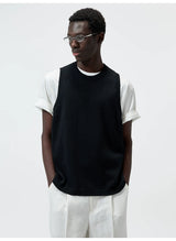 Knit Linen Cotton Blend Tank Top