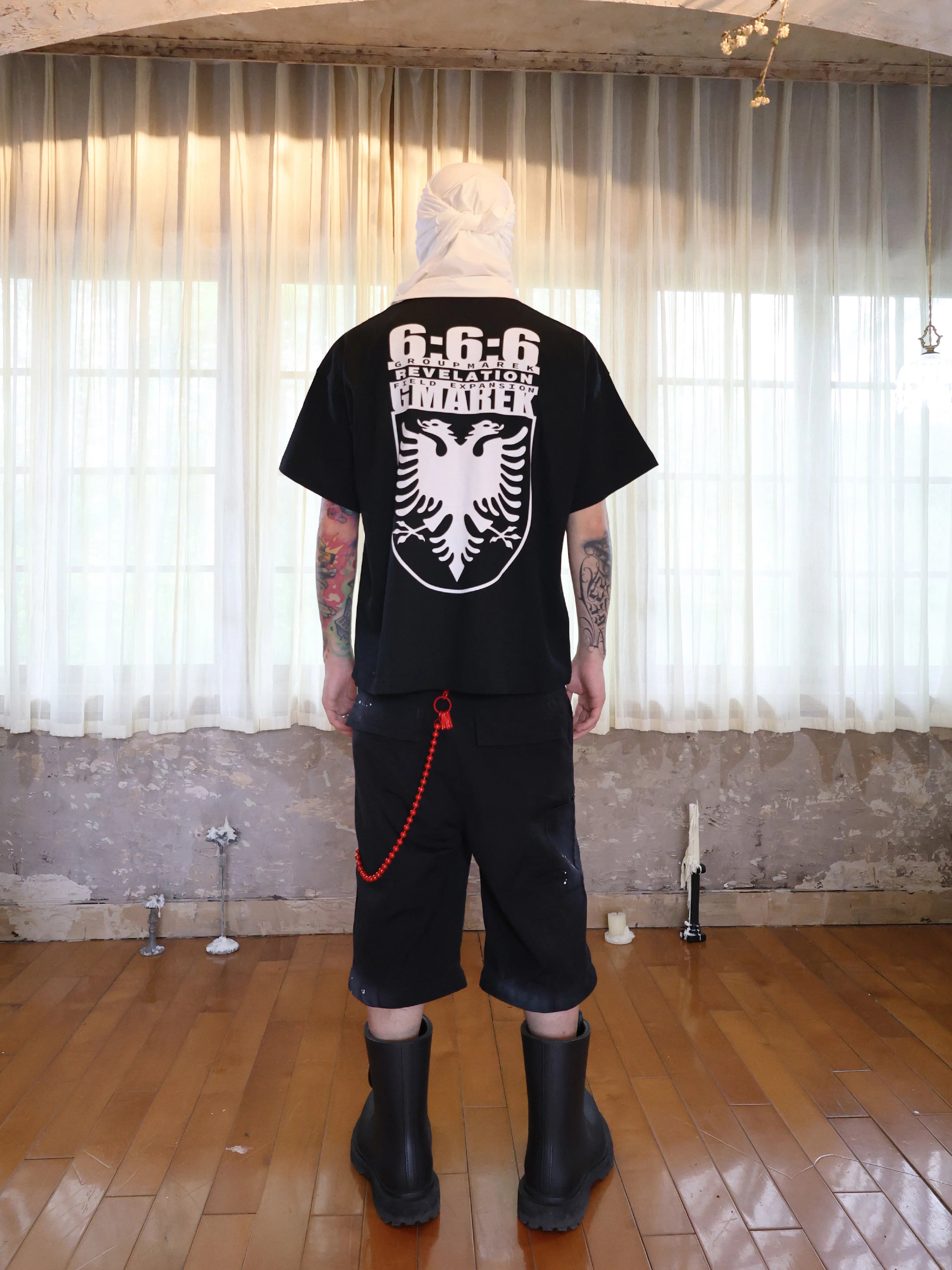 Two-Tone Shield Print Tee