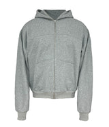 Deconstructed Boxy Fit Zip Hoodie