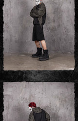 Arched Mesh Patchwork Sports Shorts