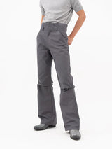 Men's Double Buckle Pleated Casual Pants