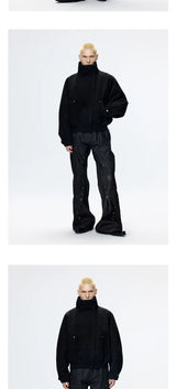 Warm Loose Short Wool Cocoon Coat